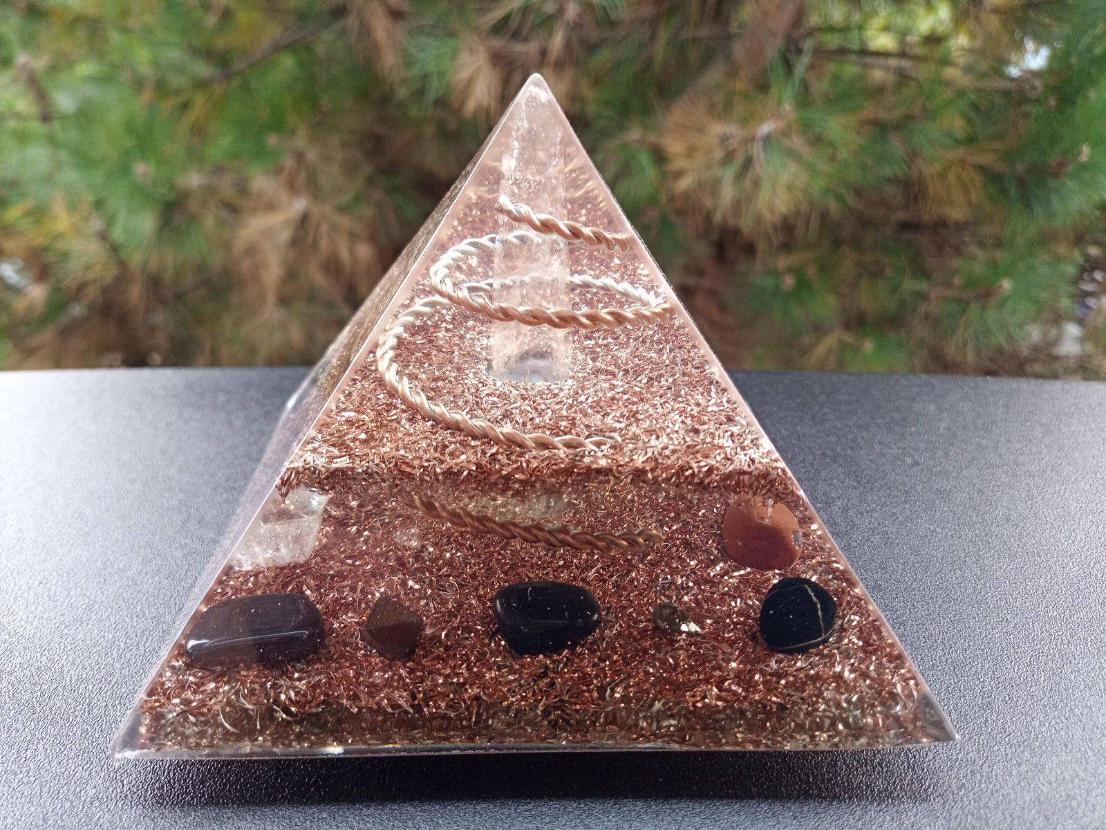 Lemurian Seed Crystal Pyramid 