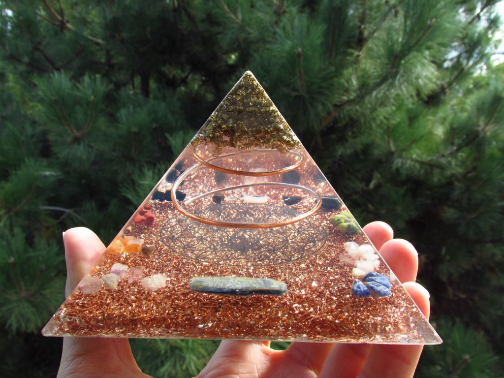 Flower of Life Orgone Pyramid