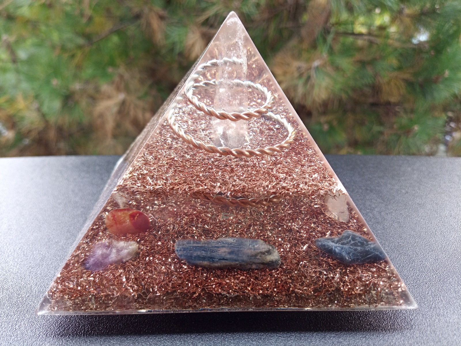 Lemurian Seed Crystal Pyramid 